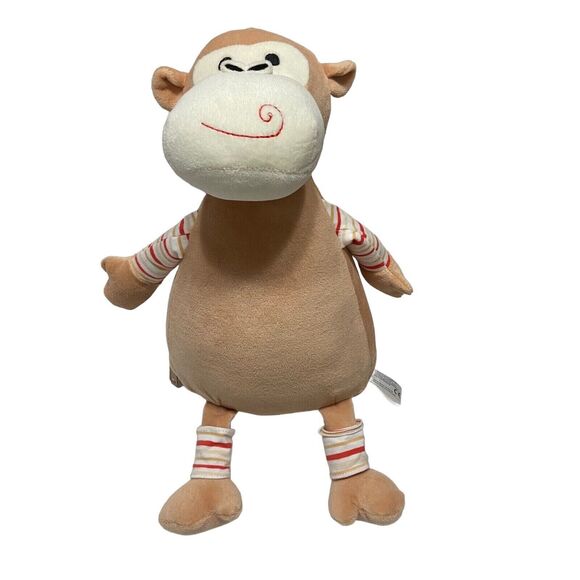 Cubbies Monkey Huggles Oeko Removeable Washable Cover Plush Stuffed Animal Baby - Picture 1 of 12